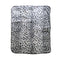 375Gsm 1 Ply Animal Print Faux Mink Blanket Queen 200X240 Cm Snow Leopard