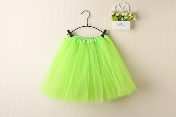 New Adults Tulle Tutu Skirt Dressup Party Costume Ballet Womens Girls Dance Wear, Neon Green, Adults