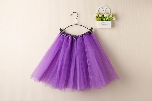 New Adults Tulle Tutu Skirt Dressup Party Costume Ballet Womens Girls Dance Wear, Purple, Kids