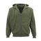 Adult Unisex Zip Plain Fleece Hoodie Hooded Jacket Mens Sweatshirt Jumper Xs-8Xl, Olive, M