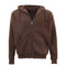 Adult Unisex Zip Plain Fleece Hoodie Hooded Jacket Mens Sweatshirt Jumper Xs-8Xl, Brown, L