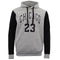 Men'S Fleece Pullover Hoodie Jacket Chicago Bulls 23 Michael Jordan Sweat Shirt, Light Grey, 3Xl