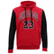 Men'S Fleece Pullover Hoodie Jacket Chicago Bulls 23 Michael Jordan Sweat Shirt, Red, 2Xl