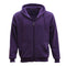 Adult Unisex Zip Plain Fleece Hoodie Hooded Jacket Mens Sweatshirt Jumper Xs-8Xl, Purple, 6Xl