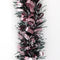 5X 2.5M Christmas Tinsel Xmas Garland Sparkly Snowflake Party Natural Home Décor, Bows (Black Pink)