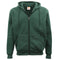 Adult Unisex Zip Plain Fleece Hoodie Hooded Jacket Mens Sweatshirt Jumper Xs-8Xl, Dark Green, L