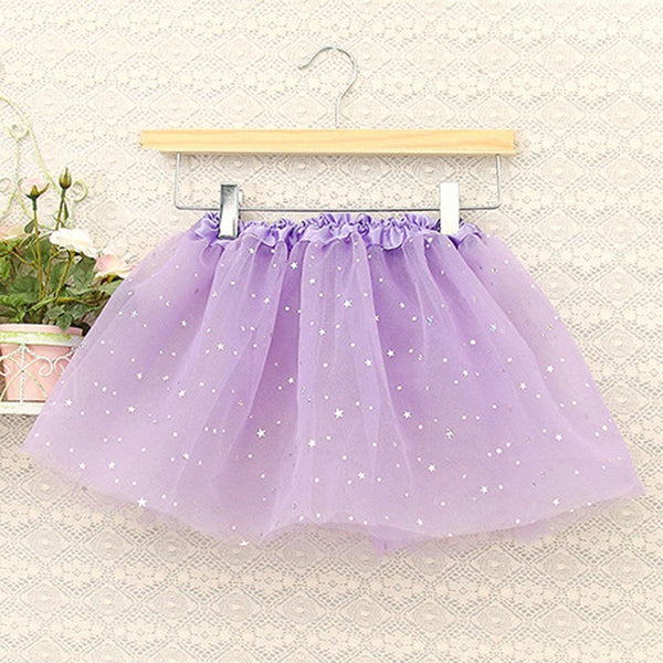 Sequin Tulle Tutu Skirt Ballet Kids Princess Dressup Party Baby Girls Dance Wear, Light Purple, Adults