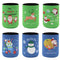 6X Christmas Stubby Stubbie Holders Beer Bottle Drink Can Cooler Santa Reindeer, F