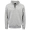 New Men'S Unisex Adult Half-Zip Fleece Jumper Pullover Stand Collar Jacket Shirt, Light Grey, 2Xl