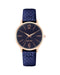 Blue Fashion Womens Analog Watch With Gold Case One Size Women
