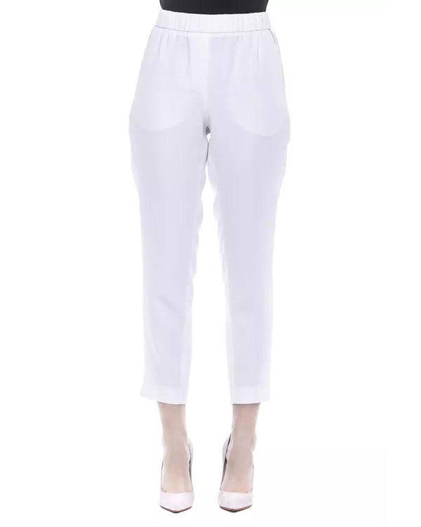 Soft Trousers With Elastic Waistband And Metallic Detail 42 It Women