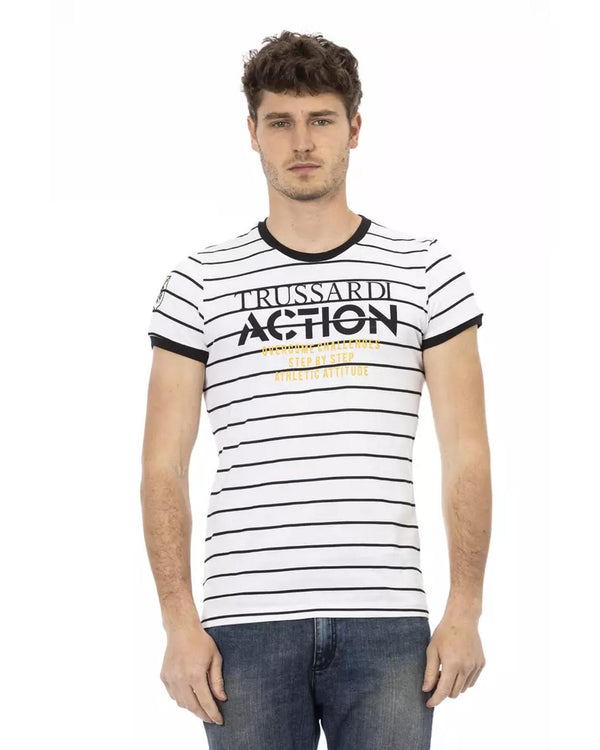 Short Sleeve T-Shirt With Front Print L Men