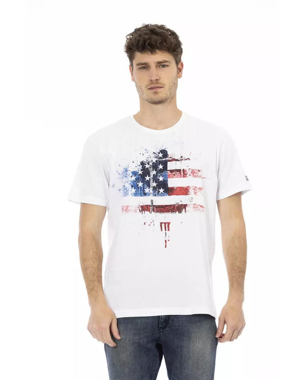 Short Sleeve T-Shirt With Front Print 2Xl Men