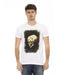 Short Sleeve Round Neck T-Shirt With Front Print 3Xl Men