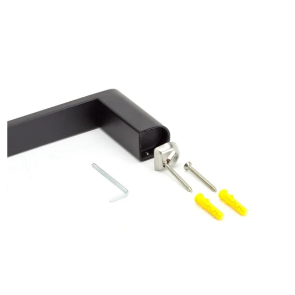Fluid Stainless Steel Single Towel Rail 750mm Matte Black