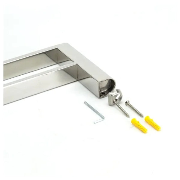 Fluid Stainless Steel Double Towel Rail 600mm