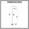 Symphony Floor Standing Bath Spout Luxury Chrome