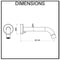Symphony Round Bath Spout Wall Mounted Luxury Chrome