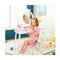 Vanity Makeup Table Set with Real Mirror for Little Girls White