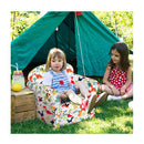Velvet Kids Sofa With Lovely Pattern For Baby Room
