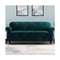 Velvet Sofa Cover Plush Couch Cover Lounge Slipcover 4 Seater Green