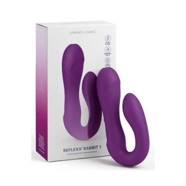 Jimmyjane Reflexx Rabbit 1 Purple Usb Rechargeable Dual Vibrator