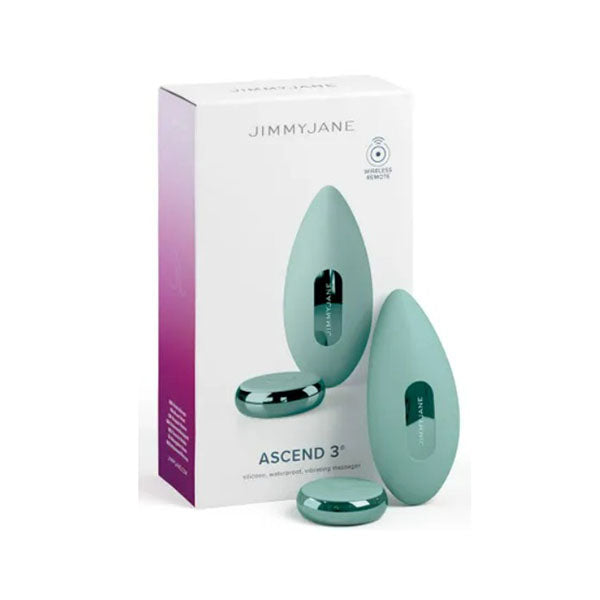 Ascend 3 Teal 9Cm Usb Rechargeable Stimulator With Wireless Remote