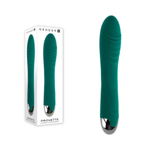 Gender X Pirouette Green Usb Rechargeable Vibrator