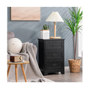 3 Drawer Vintage Bedside Table With Metal Handles