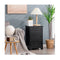 3 Drawer Vintage Bedside Table With Metal Handles