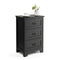 3 Drawer Vintage Bedside Table With Metal Handles