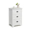 3 Drawer Vintage Bedside Table With Metal Handles
