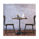 Vintage Dining Chairs Set Of 2 With Wood Metal For Cafe Kitchen