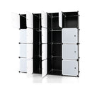 16 Cube Storage Organizer Portable Wardrobe Closet Modular Cabinet
