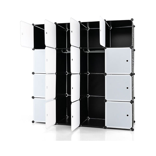 16 Cube Storage Organizer Portable Wardrobe Closet Modular Cabinet