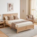 King Single Bed Frame Wooden Bed Base