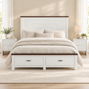 Queen Wooden Bed Frame and 2 Bedside Table Bedroom Furniture Set