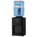 22L Water Cooler Dispenser Bench Top 3 Taps Chiller Filter Purifier Three Taps Balck