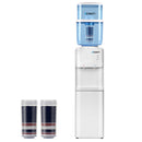 Water Cooler Dispenser Stand 22L Bottle White with 2 Filter