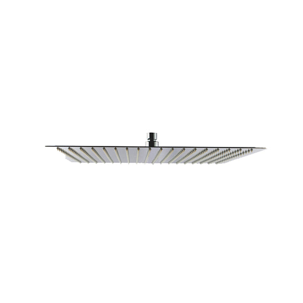 16 Inch Rain Shower Head Stainless Steel Gooseneck Shower Arm Square