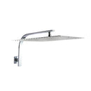 16 Inch Rain Shower Head Stainless Steel Gooseneck Shower Arm Square
