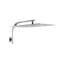 16 Inch Rain Shower Head Stainless Steel Gooseneck Shower Arm Square