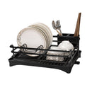 1 Tier Kitchen Storage Organizer Dish Rack Black