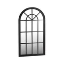 Window Mirror Arched Wall Mirrors 76x51cm Black