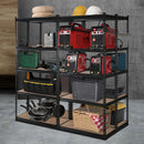 4x1.8M Garage Shelving Warehouse Rack Pallet Racking Storage Shelve Black