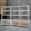 5x1.8M Garage Shelving Warehouse Rack Pallet Racking Storage Shelf Silver