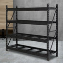 2Mx2M Garage Shelving Warehouse Rack Pallet Racking Storage Shelve Black