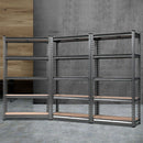 3x1.5M Garage Shelving Warehouse Rack Pallet Racking Storage Charcoal