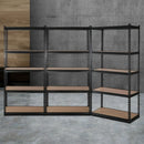 3x1.8M Garage Shelving Warehouse Rack Pallet Racking Storage Shelve Black