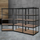5x1.8M Garage Shelving Warehouse Rack Pallet Racking Storage Shelve Black